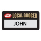 IGA Local Grocer DIY Name Badges - PACK OF 30
